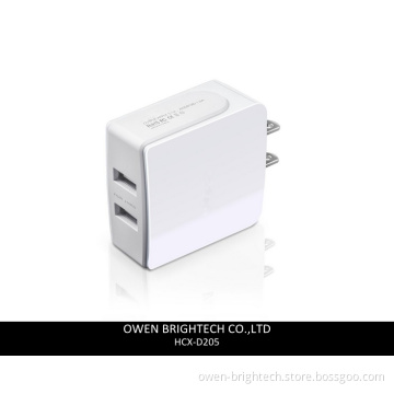 3.6A Dual-Port USB Rapid Charger/ Travel Charger (HCX-D205)